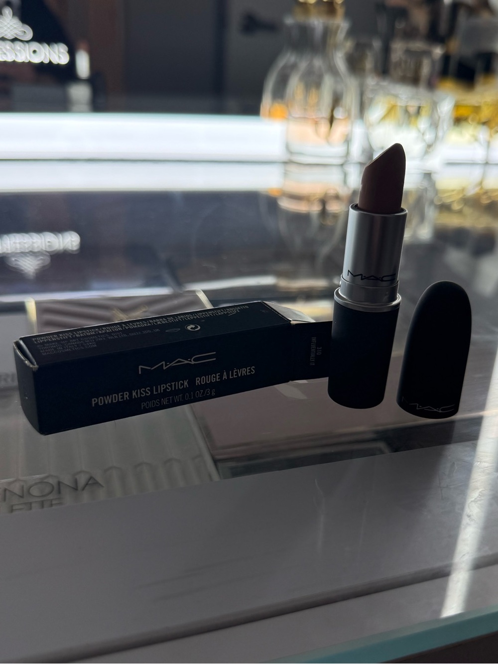 MAC Cosmetics Powder Kiss Lipstick - INFLUENTIALLY IT. DISCONTINUED
